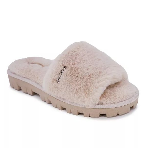 Nautica Shoes - Nautica Amare Faux Fur Slide Slippers